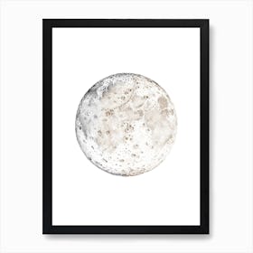 Moon Sketch Art Print