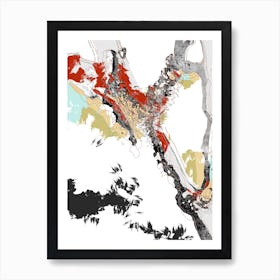 Abstract Art Illustration In A Digital Creative Style 08 1 Art Print