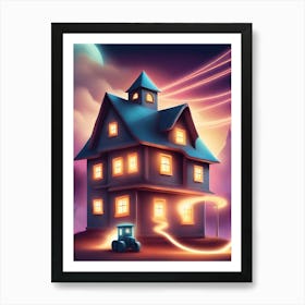 House On The Hill Art Print