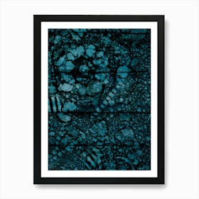 Dark Blue Abstraction Deep Ocean Art Print