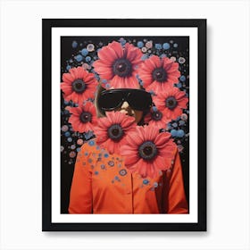 Surreal Flower Portrait 7 Painting Art Print