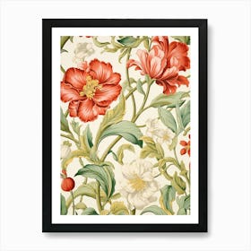 Floral Wallpaper 176 Art Print