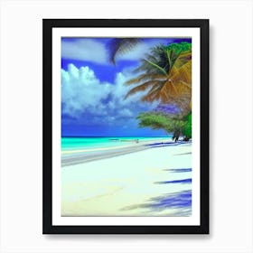 Diani Beach Kenya Soft Colours Tropical Destination Art Print