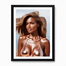 Bronze Bikini Art Print