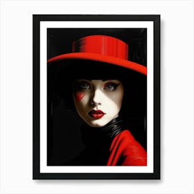 Red Hat 3 Art Print