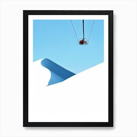 Grandvalira, Andorra Minimal Skiing Poster Art Print