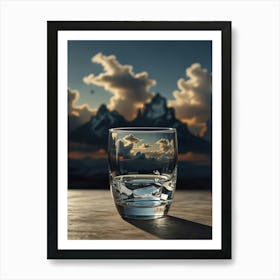 Glass Of Water 3 Art Print