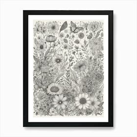 Flower Garden 1 Art Print