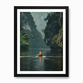 Boat On The River Art Print