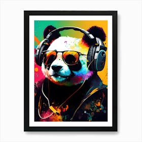 Graffiti Gaming Panda Art Print