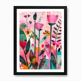 Pink Flowers 6 Art Print