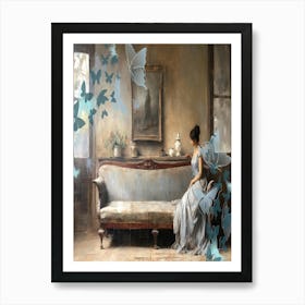 Room With Butterflies Art Print