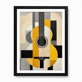 Amale0130 Ephemeral Painting With Black And Yellow Guitar Ornam Ca765b89 35e2 41ff B8f1 12d88506fa57 Art Print