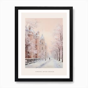 Dreamy Winter Painting Poster Windsor United Kingdom 3 Art Print