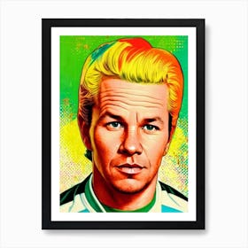 Mark Wahlberg Colourful Pop Movies Art Movies Art Print