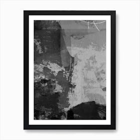 Black & White Abstract 2 Art Print