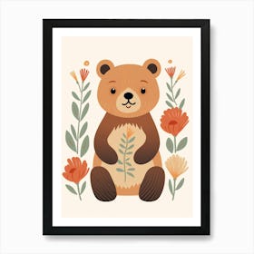 Baby Animal Illustration  Bear 2 Art Print
