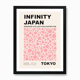 Dots Infinity Yayoi Inspired Pink Art Print