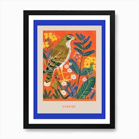 Spring Birds Poster Harrier 2 Art Print