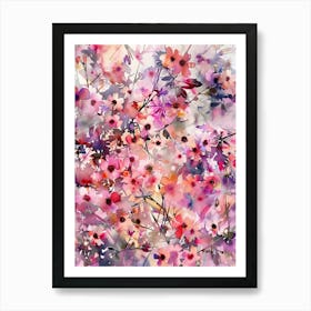 Sakura Flowers Art Print