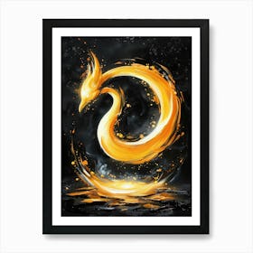 Fire Dragon Art Print