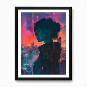 Futuristic Cityscape 6 Art Print