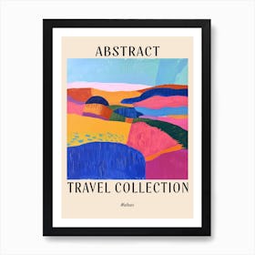 Abstract Travel Collection Poster Malawi 1 Art Print