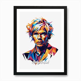 Andy Warhol 1 Portrait WPAP Pop Art Art Print