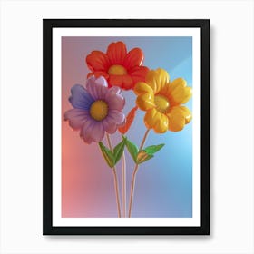 Dreamy Inflatable Flowers Marigold 1 Art Print