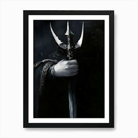 Dark Gothic Lord Of The Rings 1 Art Print