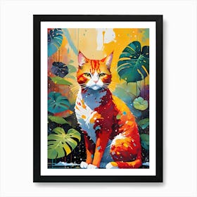 Orange Cat Art Print