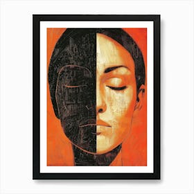 Woman'S Face 85 Art Print