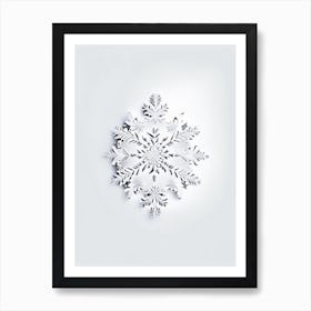 Nature, Snowflakes, Marker Art 5 Art Print