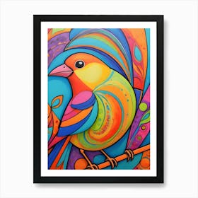 Colorful Bird ~ Reimagined 11 Art Print