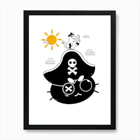 Pirate Cat Art Print