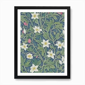 Flowering Dogwood tree Vintage Botanical Art Print