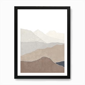 Abstract Mountain Landscape Art Print