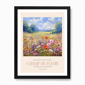 Champ De Fleurs, Floral Art Exhibition 14 Art Print