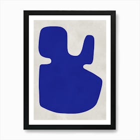 Abstract cobalt blue 1 Art Print