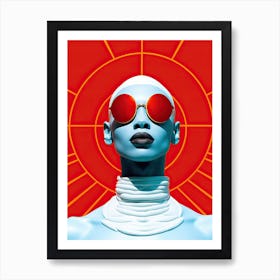 African Futurama: Cosmic Fashion Fusion Art Print