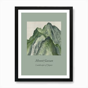 Landscapes Of Japan Mount Gassan 43 Art Print