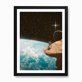 Edge of the world Art Print