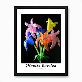 Bright Inflatable Flowers Poster Columbine 4 Art Print