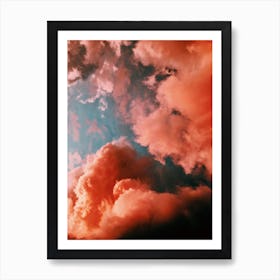 Pink & Blue Sky Art Print
