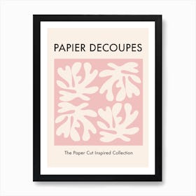 Papiers Paper Cut Pink Art Print