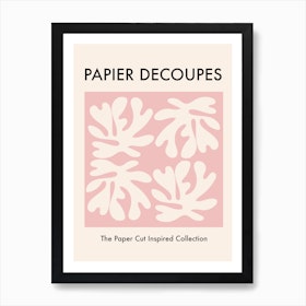 Papiers Paper Cut Pink Art Print