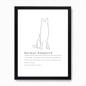 German Shephard 1 Art Print