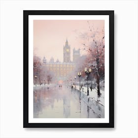 Dreamy Winter Painting London United Kingdom 3 Art Print