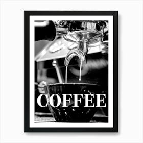 Coffee Barista Black and White_2365347 Art Print