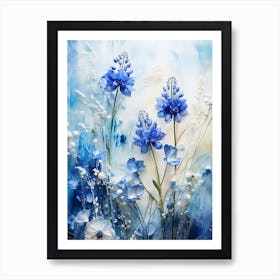 Blue Flowers 3 Art Print